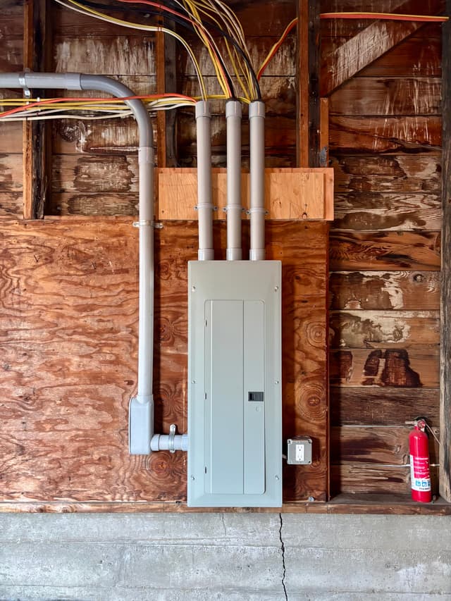 electrical panel after
